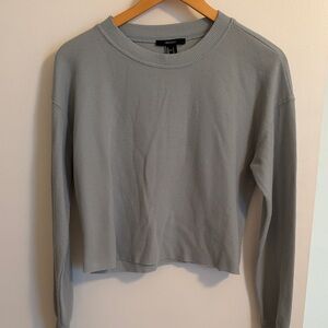 H&M Light Gray Long Sleeve Top